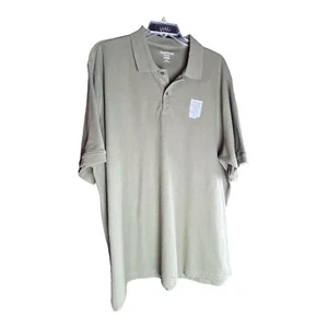 NWT Saddlebred Big & Tall Men’s Polo Comfort Flex Olive Green Polo Sz 3XLT - Picture 1 of 3