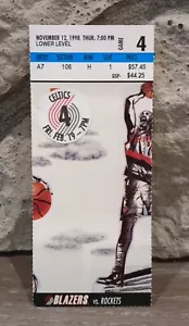 Brian Grant, 21 Pts, 18 Rebs, NBA Ticket Stub, 2/19/99, Celtics vs Blazers - Picture 1 of 1