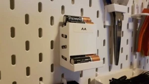 AA AAA Battery Dispenser for Ikea Skadis | Pegboard Battery Holder | Pegboards - Picture 1 of 1