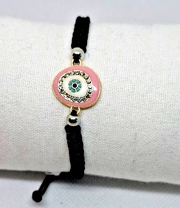 Armband Fatima Nazar Blaue Auge Evil Eye Makramee Glücksarmband Glück Glaube - Bild 1 von 3