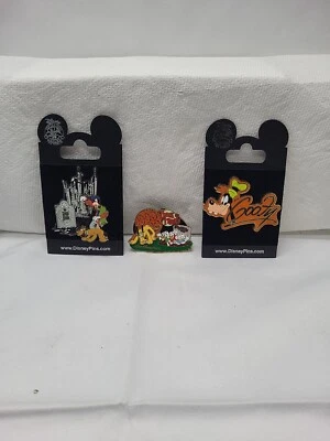 Булавки коллекционные Disney Halloween Trick Or Treat 3 Goofy Pins Haunted Mansion World  - Изображение 1 из 4