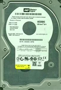 HDD 320GB 7200RPM 3.5" SATA WD3200KS-00PFB0 Western Digital Caviar SE16 - Picture 1 of 3