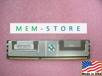 47J0244 46W0763 32GB DDR3-1866MHz LRDIMM RAM Compatible w/ IBM Lenovo Servers - Image 1 of 4