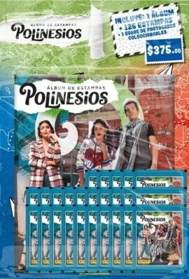 Colección de Estampas Los Polinesios - Multiset1 Álbum pasta suave + 25 sobres  - Image 1 of 2