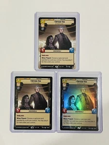 Star Wars Unlimited- Dryden Vos 192/262 Legendary Regular, Foil, Hyperspace #461 - Picture 1 of 8