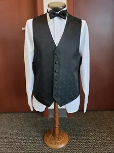 CITI-LITES Formal Vest and Bow Tie set - Six Button Full Back Vest - CL - Picture 1 of 36
