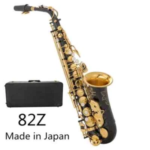 new Eb Alto Saxophone Brass Lacquered Gold E Flat Sax 82Z Woodwind Instrument - Picture 1 of 19