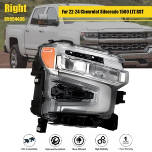 Right Side Clear Lens Front Headlight For 22-24 Chevrolet Silverado 1500 LTZ RST - Picture 1 of 12
