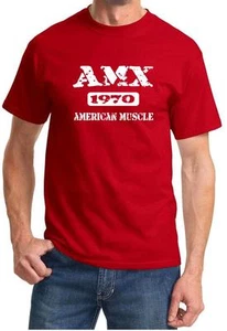 1970 AMC AMX American Muscle Car Classic Design Tshirt NEW FREE SHIP - Picture 1 of 13