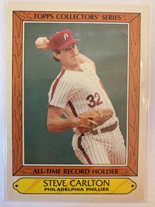 1985 Topps STEVE CARLTON NEAR MINT COLLECTOR SERIES PHILLIES