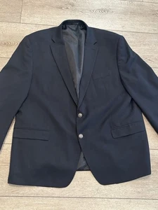 Michael Kors Suit Jacket Blazer Mens 50R Black 2 Button Wool - Picture 1 of 9