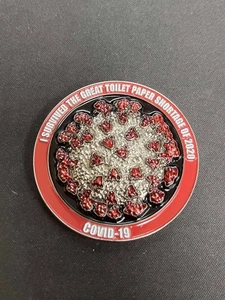 COVID-19 CL-CC 2020 SOBREVIVÍ A LA GRAN ESCASEZ DE PAPEL HIGIÉNICO MONEDA DESAFÍO - Imagen 1 de 2