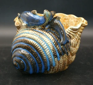 Muschel Sukkulenten Übertopf Keramik blau Küste Muschel Delfine Strand Garten 7 Zoll - Bild 1 von 9