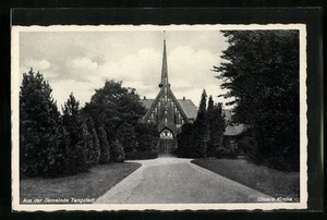 Tangstedt b. Hamburg, Gemeindekirche in der Frontalansicht, Ansichtskarte - Bild 1 von 2
