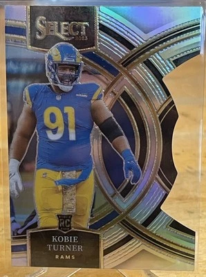KOBIE TURNER 2023 Panini Select Premier Silver Die Cut #131 Rookie RC LA Rams - Image 1 of 2