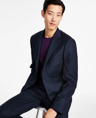 Calvin Klein Mens Slim fit Suit Jacket Blazer 42 S Black Stretch - Image 1 of 4