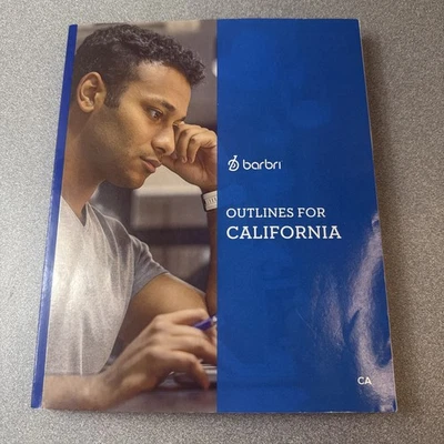 barbri california outlines review  simulated MBE performance test essay testing - Image 1 of 4