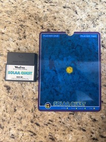 Solar Quest Vectrex 1982 Cartridge And Overlay