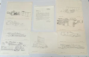 Conjunto estampado vintage Fórmula 1 Long Beach Grand Prix 1978 Show Promoter Carta - Imagen 1 de 4