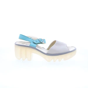 Fly London Tull TULL503FLY-003 Mujer Gris Cuero Tacón Sandalias Zapatos 37 - Imagen 1 de 8