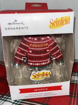 Hallmark adorno de Navidad Seinfeld suéter festivus para el resto de nosotros nuevo en caja-686 Foto 1 de 4