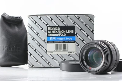 [Não usado com CAIXA] Lente Konica M-Hexanon 50mm f/2 para montagem Leica M do Japão - Imagem 1 de 4