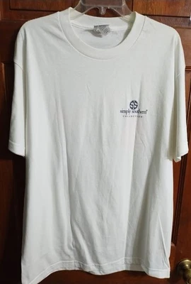 Camiseta de algodón para mujer SIMPLY SOUTH TO THE BONE blanca SS, talla grande Foto 1 de 3