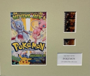 Pokémon The first movie   35mm Film Cell Mounted Display - Picture 1 of 2