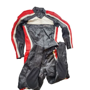 Hein Gericke PSR Hiprotec Leather Motorcycle Racing Suit Womens EU 36 US 4 Small - Foto 1 di 24