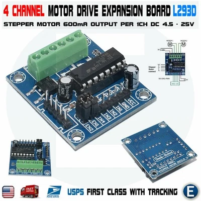 L293D module mini 4-channel motor drive shield expansion stepper board 4 Arduino - Image 1 of 4