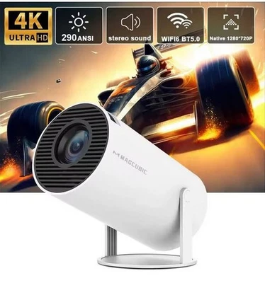 Mini Projektor HY300 Pro Full HD 4K WiFi Bluetooth – Heimkino LED Beamer HDMI - Bild 1 von 4