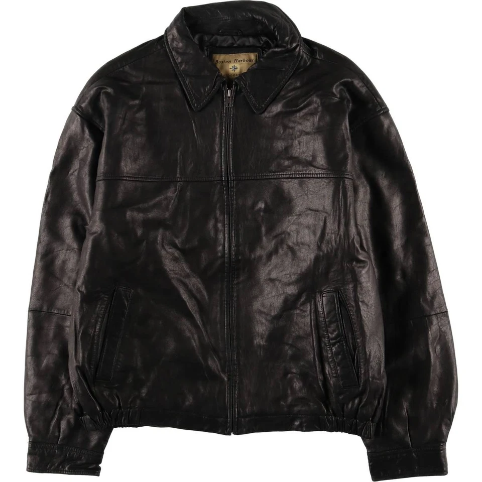 Vintage Boston Harbor padded swing-top leather jacket size XL (men's) - Image 1 of 4