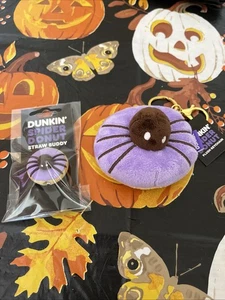 NUEVO Llavero y paja Buddy Dunkin Purple Spider Donut Edición Limitada 2025 - Imagen 1 de 12
