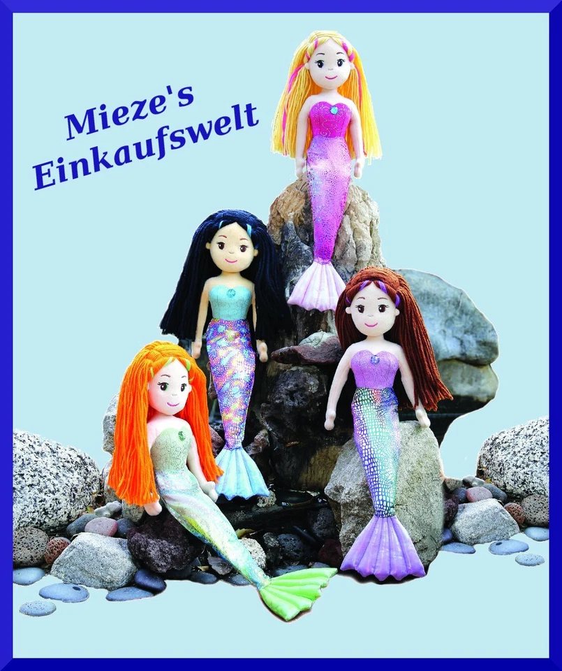Aurora Meerjungfrau ca. 25 cm Mermaid Nixe Plüsch Puppe Stofftier Plüschtier