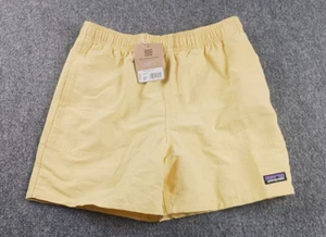 PATAGONIA KIDS BAGGIES 5" LINED SHORTS MILY YELLOW 67036 EXTRA LARGE (14) - Picture 1 of 8