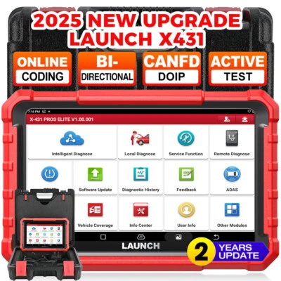 LAUNCH X431 Pro Elite PRO 5 Outils diagnostics Codage ECU Systèmes Complète TPMS - Image 1 of 4