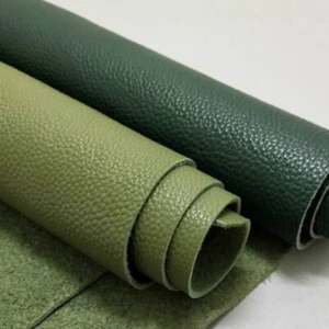 Genuine Real Leather Fabric First Layer Cowhide Cloth Solid Material for Sewing - Picture 1 of 10