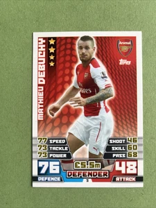 TOPPS Match Attax 2014/2015 Arsenal Mathieu Debuchy - Picture 1 of 1