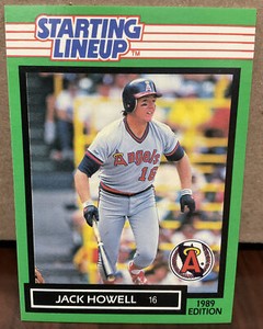JACK HOWELL 1989 KENNER STARTING LINEUP CARD - LOS ANGELES ANGELS