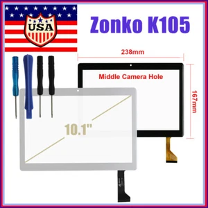 10.1 inch Touch Screen Digitizer Glass For Zonko K105 Tablet 167mm x 238mm - Picture 1 of 4