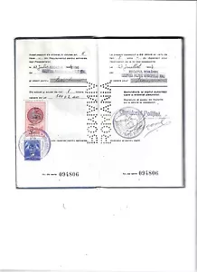 Nr 54487 Reisepass Passeport Rumänien Sibiu Hermannstadt 1934 Visum Deutschland - Bild 1 von 6
