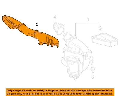 Manguera de tubo de conducto de entrada de aire Mercedes MERCEDES-BENZ OEM CLA250 2700900382 Foto 1 de 2
