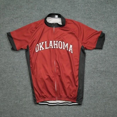 Camiseta deportiva de ciclismo Oklahoma Sooners adulto XL roja negra universidad para hombre Foto 1 de 4