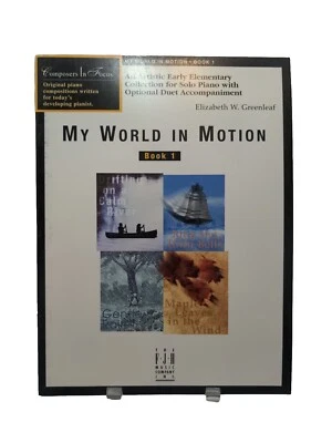 Libro de 1 partituras My World In Motion libro de canciones autoenseñanza piano solo dúo M5 Foto 1 de 4