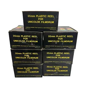 Lote de 7 Carretes De Colección Unicolor 35mm Plástico Blanco EE. UU. CAT 322 - Imagen 1 de 5