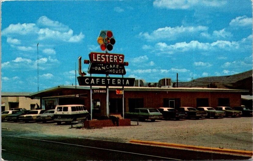 Postcard Lester's Pancake House Cafe Restaurant Alamogordo New Mexico NM    4308 - Image 1 of 2