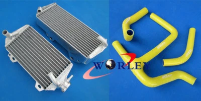 Radiador de aluminio + manguera en Y para Suzuki RMZ450 RMZ 450 2008-2017 2016 2015 2014 13 Foto 1 de 4