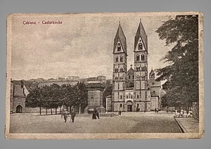GERMANY Postcard• Coblenz / Koblenz Basilica of St Castor • Divided Unposted - Picture 1 of 2