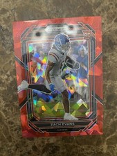2023 Panini Prizm Draft Picks #125 Zach Evans RC Red Ice Prizm Rams
