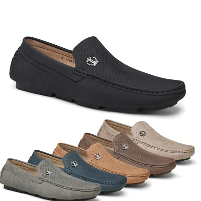 Mocassins masculinos de condução vestido casual centavo sapatos leves tamanho 6.5-13 - Imagem 1 de 4